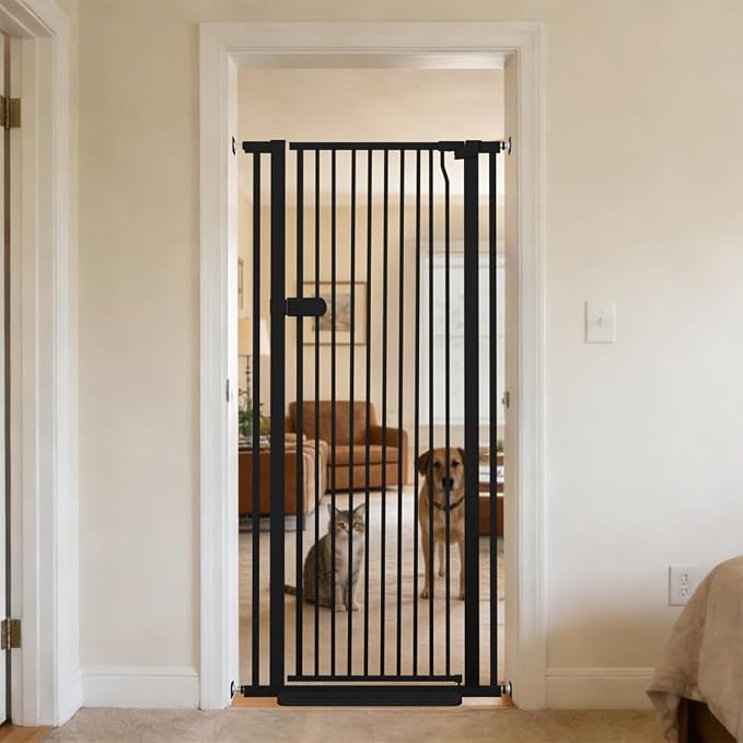 Lumizone Extra Tall Cat Gate 61.02" High Pressure Mounted Extra Wide 2025 New by Lumizone