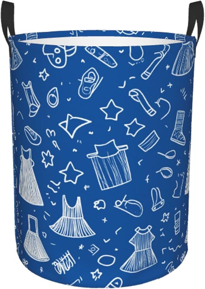 Laundry Basket Colorful Lin Collapsible Large Capacity, Dirty Clothes Basket by Unknown
