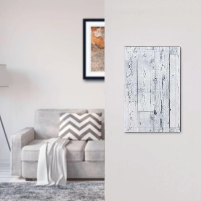 Light Switch Cover Plate Vintage Grey White Wood Grain 1 Gang No Device Blank - Image 7