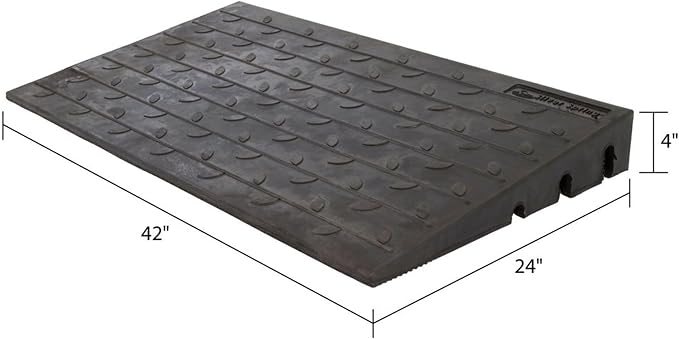 Silver Spring Threshold Ramp, Solid Rubber 4" Maximum Riser - Image 7