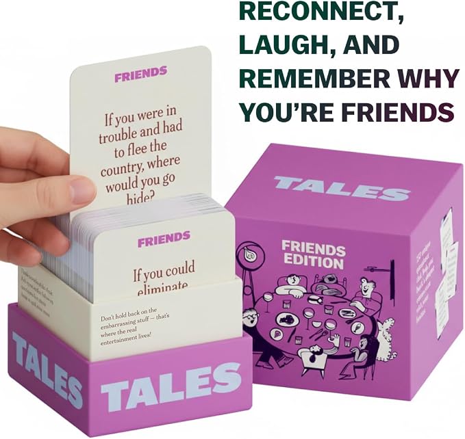 TALES Conversation Cards, Friends Edition 150 Count, Fun Friend Games - Image 2