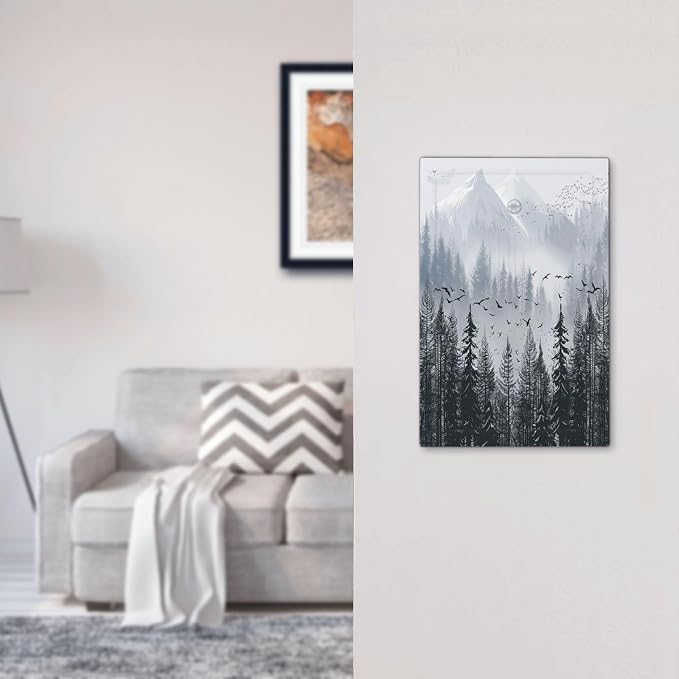 Misty Forest Nature Tree Mountain Birds Light Switch Cover Plate 1 Gang No - Image 7