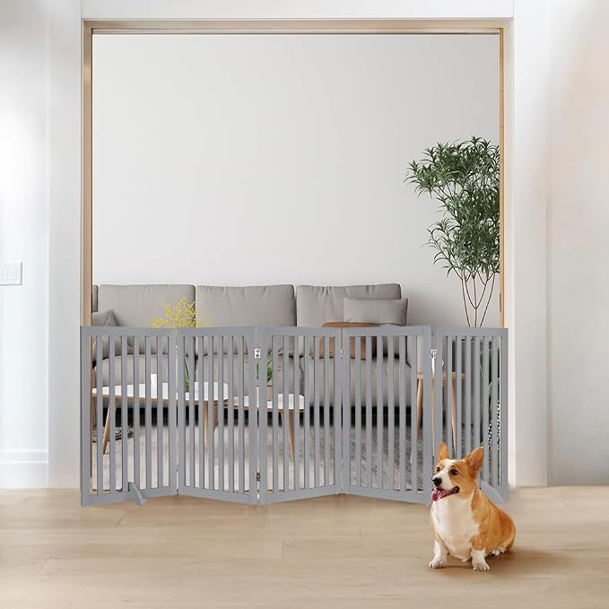 unipaws 36”H Free Standing Pet Gate - Image 2