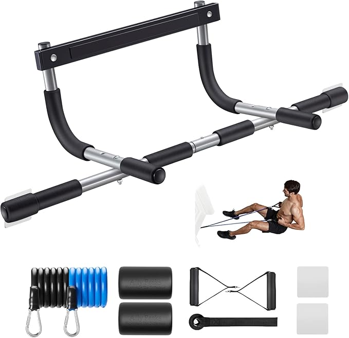 Ally Peaks Pull Up Bar for Doorway | Thickened Steel Max Limit 440 lbs Upper by AllyPeaks