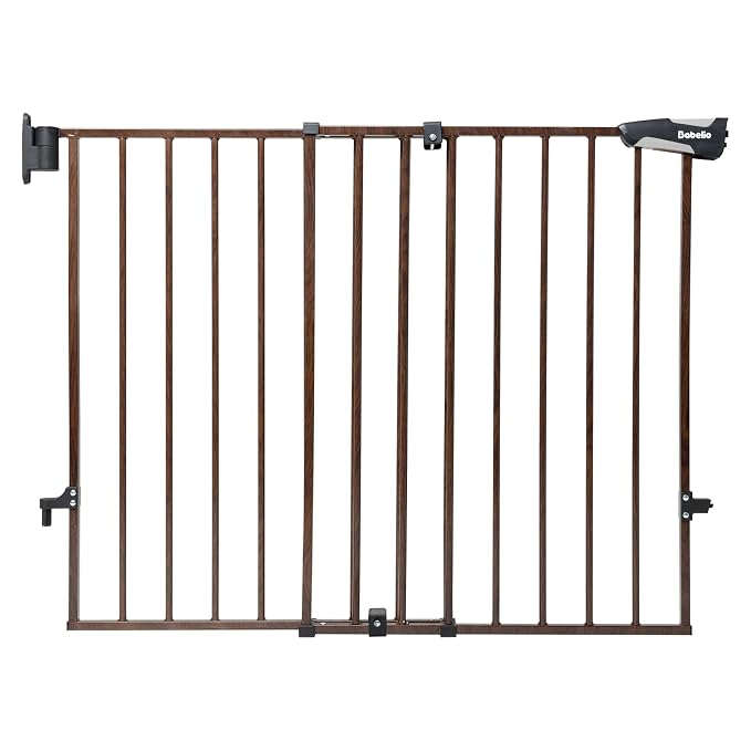 Babelio Baby Gate for Stairs & Doorways, 26-43" W 28" H No Bottom Bar| Easy by BABELIO