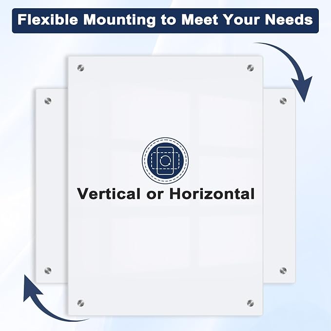 Magnetic Glass Whiteboard, Large Frameless White Board - Image 6