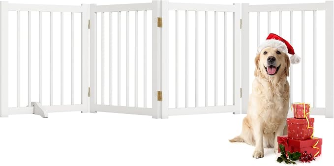 Solid Wood Freestanding Pet Gate by FunMemories
