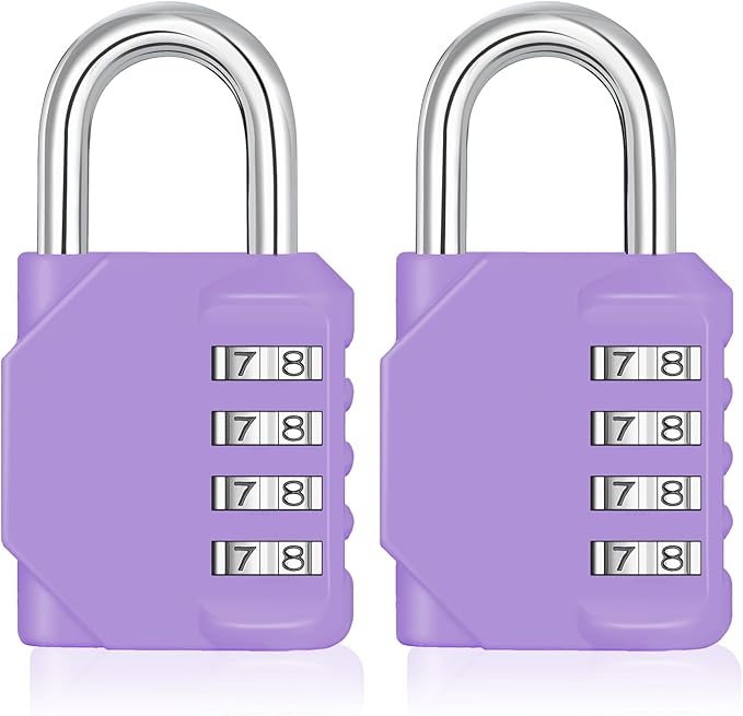 ZHEGE Combination Lock Outdoor 2 Pack, 4 Digit Resettable Weatherproof by ZHEGE