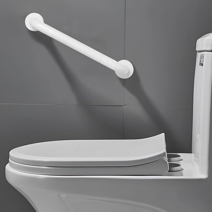 Shower Grab Bar, 2 Pack 16 Inch White Bathroom Grab Bar, 1.25" Diameter 304 - Image 7