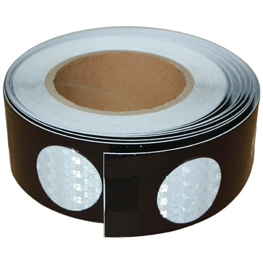 Reflective Tape Black White 2 inch Wide, Outdoor Waterproof Hazard Conspicuity by tuyrchu
