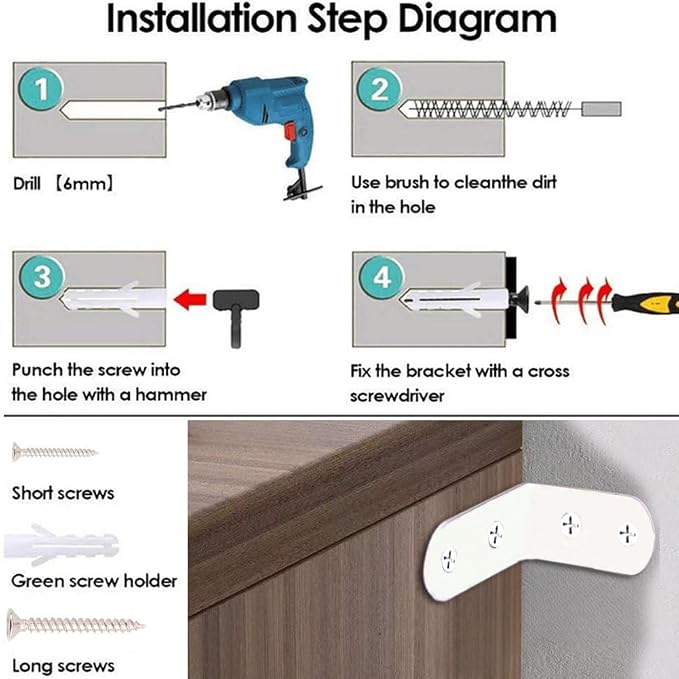 Furniture Anchors Small Aesthetic Earthquake Straps - Image 5