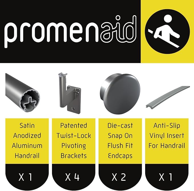 Promenaid 9ft Flush Handrail Kit - Image 2