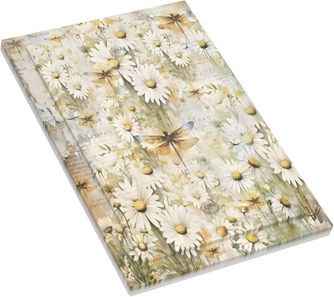 Vintage Letter Paper Wildflowers Dragonfly Daisy Floral Light Switch Cover - Image 3