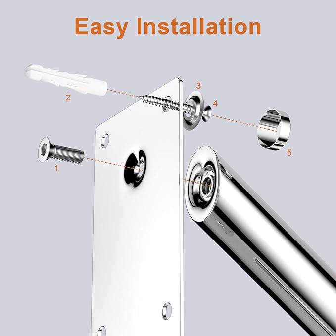 20 inch Stainless Steel Handrail - Image 3