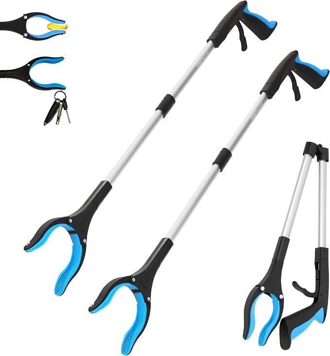 Grabber Reacher Tool -2 Pack 32” Reacher Grabber Tool by GRABBEREXPERTER