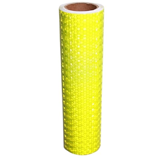 Industrial Reflective Tape Fluorescent Yellow 8 inch Wide, Outdoor Waterproof by tuyrchu