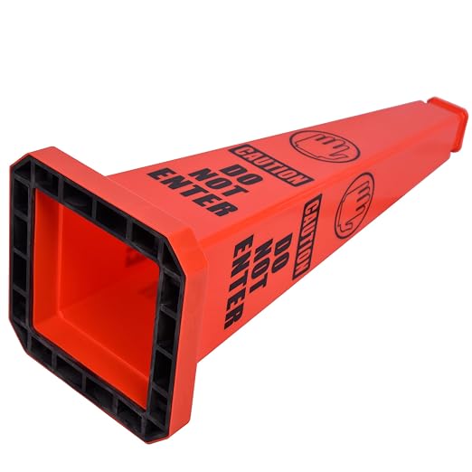 OrangeStar 3-Pack 28" Do Not Enter Cones, Large 4-Sided No Entry Message Safety - Image 7