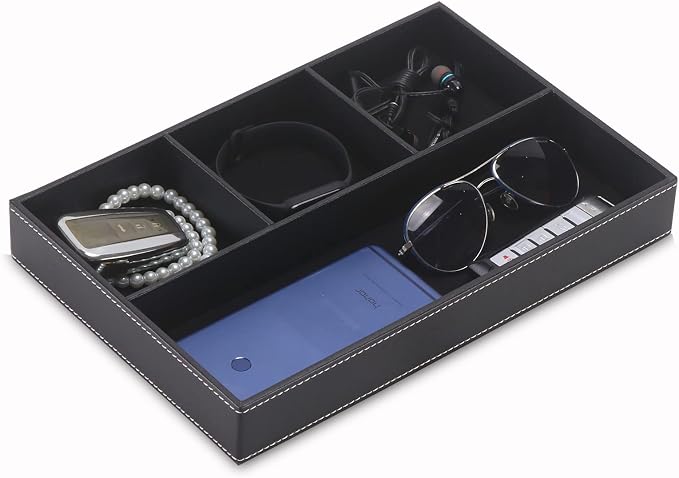 Desktop Glove Box, Nightstand or Dresser Organizer, Valet Tray, Entry Table by SYRWDXTX