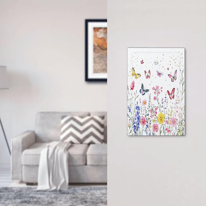 Light Switch Cover Plate Watercolor Floral Butterfly Colorful Wildflower 1 Gang - Image 7