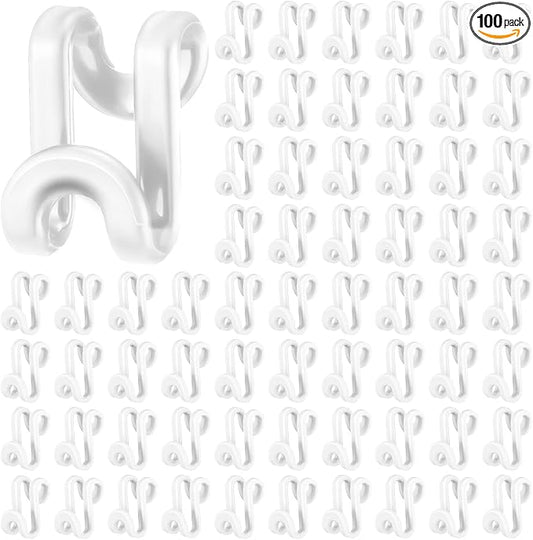 Unittype 100 Pcs Clothes Hanger Connector Hooks, Space Saving Extender Clips by Unittype