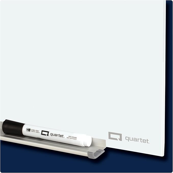 Quartet Magnetic Glass Dry Erase White Board, InvisaMount Frameless - Image 4