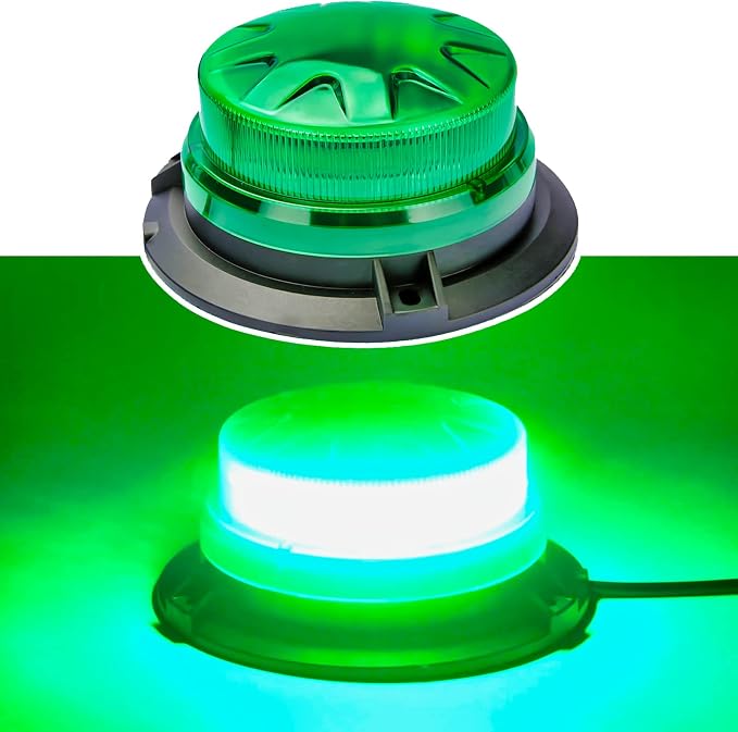Green Led Emergency Strobe Beacon Lights by AUXMOTEC