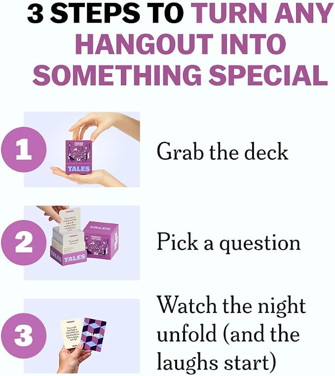 TALES Conversation Cards, Friends Edition 150 Count, Fun Friend Games - Image 6