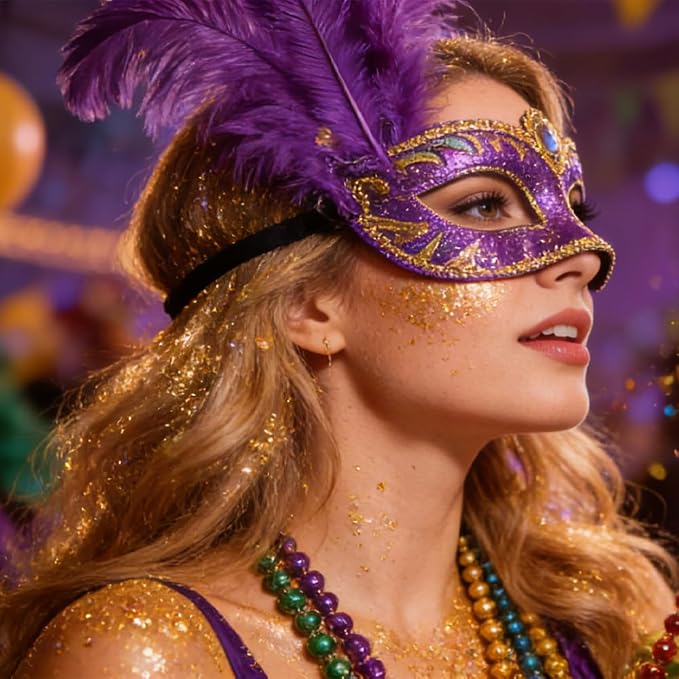 Mysense Gold Body Glitter Stick, Mardi Gras Face Hair Glitter, Festival Concert - Image 2