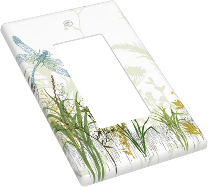 Wild Flower Dragonfly 1 Gang Single Rocker Light Switch Cover Plates Decorative - Image 3
