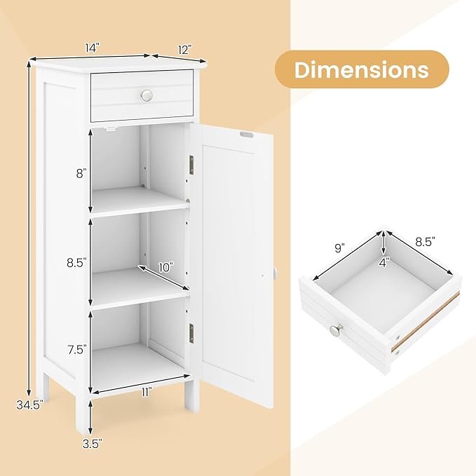GLACER Floor Storage Cabinet, Living Room - Image 3