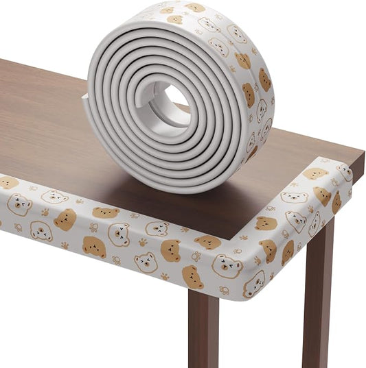 Edge Protector for Baby Proofing 6.5ft Heavy-Duty Soft Rubber Foam Furniture by Lonlown