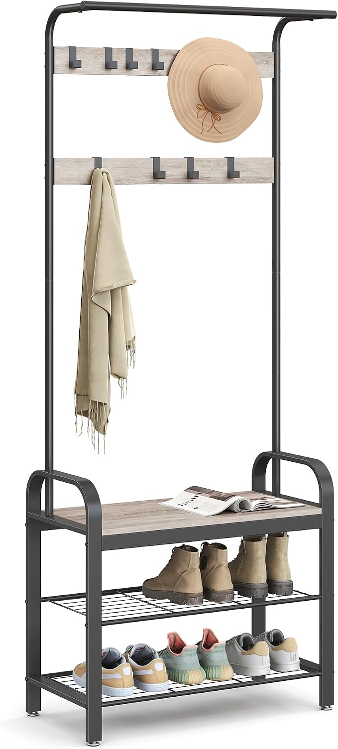 VASAGLE Coat Rack, Hall Tree by VASAGLEbySONGMICSHOME