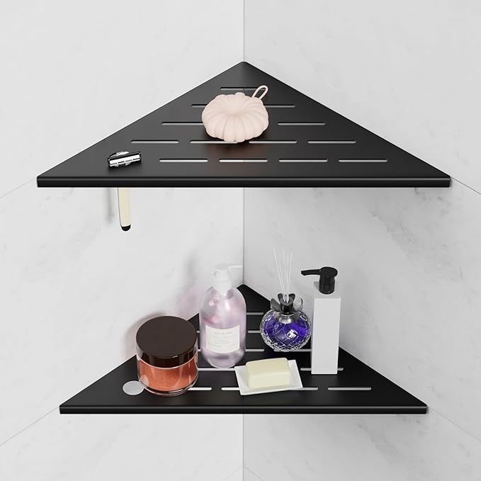 10" Corner Shower Shelves, Rustproof Shower Shelf by Unknown