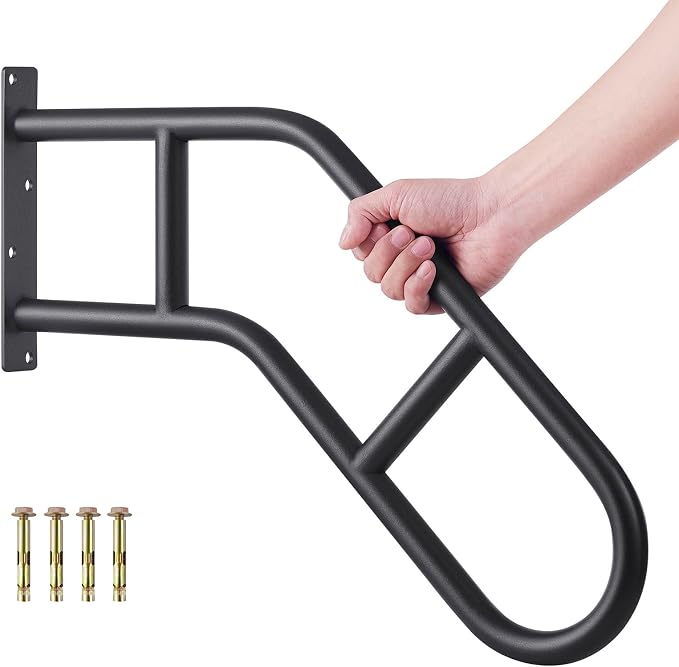 Hand Rails for Outdoor Steps & Elderly, U-Shape Wall Mount Stair Railing by Joyofcife