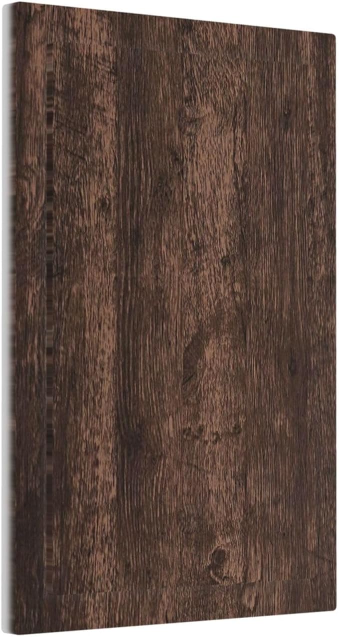 Light Switch Cover Plate Rustic Dark Brown Wood Grain 1 Gang No Device Blank - Image 2