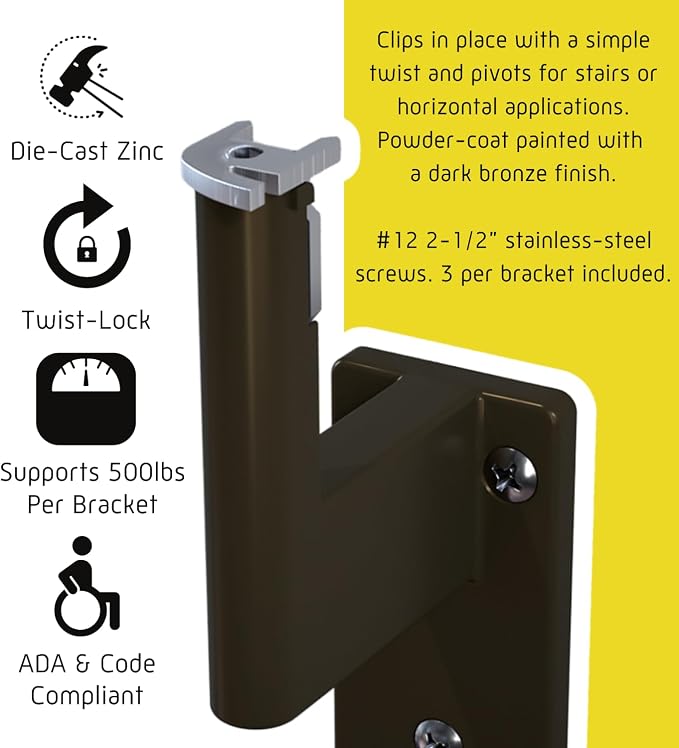 Promenaid 17ft Flush Handrail Kit - Image 4