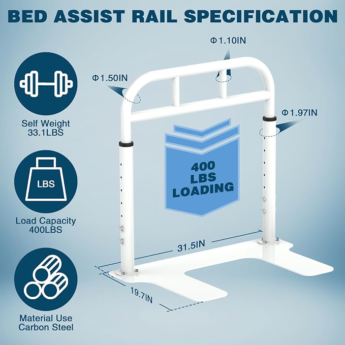 Bed Rail for Elderly Adults Safety, Heavy Duty Bed Rail - Image 2
