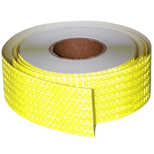 Fluorescent Yellow Reflective Tape Outdoor Waterproof 3 inch, High Visibility by tuyrchu