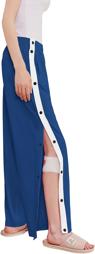Deyeek Women's Tear Away Pants Side Split Snap Open Bottom Sweatpants Leg by Deyeek