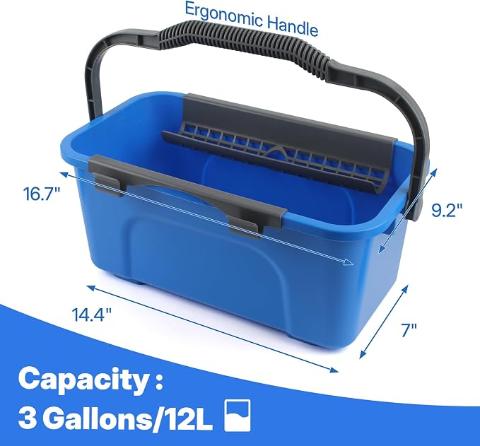 Window Cleaning Kit with Bucket 3 Gallon, Professional Window Washing Equipment - Image 3