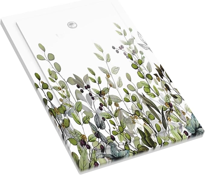 Watercolor Green Eucalyptus Leaves Plants Fruit Light Switch Cover Plate 1 Gang - Image 3