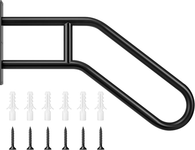 VIVOSUN Outdoor Handrail, 3 Step Stair Handrail, 27.5" x 18.5" Fits 1 to 3 Steps by VIVOSUN