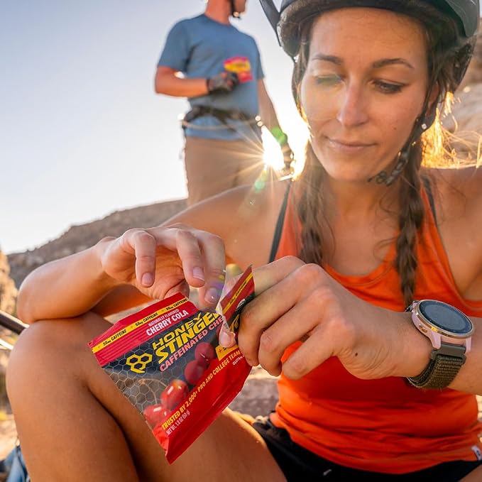 Honey Stinger Cherry Cola Caffeinated Energy Chew, Gluten Free, - Image 4