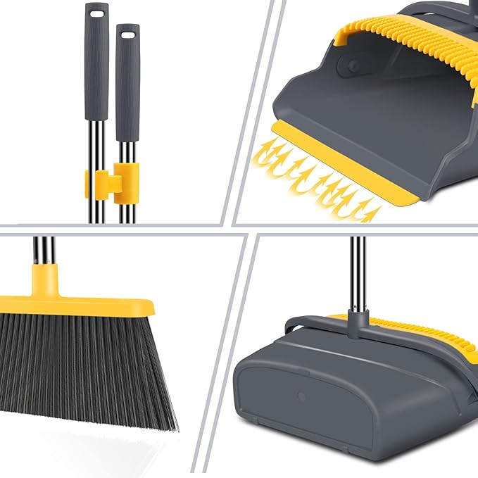 kelamayi Upgrade Broom and Dustpan Set, Broom - Field & Grace