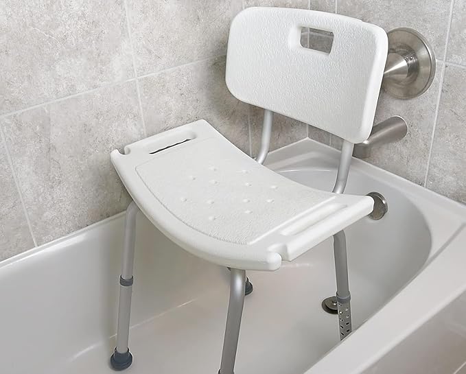 FSA/HSA Eligible, Vaunn Tool-Free Assembly Adjustable Shower Chair Spa Bathtub - Image 4