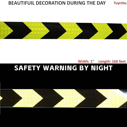 Reflective Tape Outdoor Waterproof 1 inch X 166 feet, High Visibility Hazard - Image 3