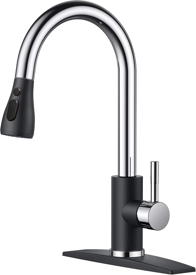 FORIOUS Kitchen Faucets with Pull Down Sprayer, High Arc Single Handle Classic by FORIOUS