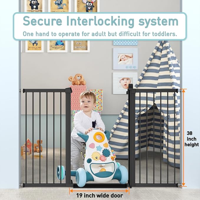 Fairy Baby 38" Extra Tall Dog Gate - Image 6