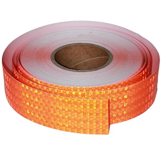 Orange Reflective Tape 2 inch Wide, Outdoor Waterproof Hazard Conspicuity by tuyrchu