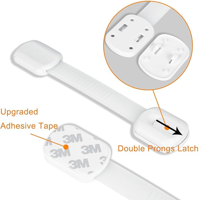 12 Pack Vkania Baby Proofing Cabinet Strap Locks - Image 8